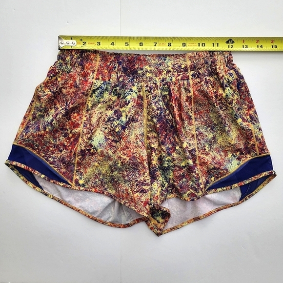 Lululemon Hotty Hot Women's Purple Seawheeze Shorts 4" Inseam Linef Size 6  Tall - Picture 14 of 14